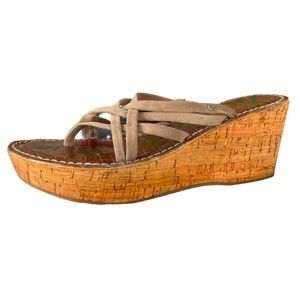SZ 8 Sam Edelman strappy platform wedges sandals
